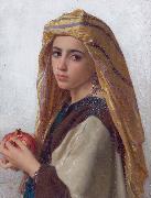 William-Adolphe Bouguereau Girl with a pomegranate oil painting artist